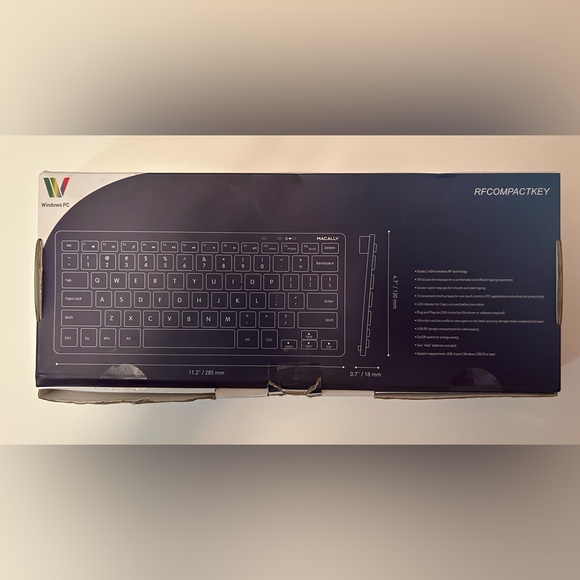 Compact Wireless RF Keyboard - Picture 2 of 2